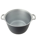 Кастрюля 10л KUKMARA с крышкой черный литой алюминий 000000000001008363