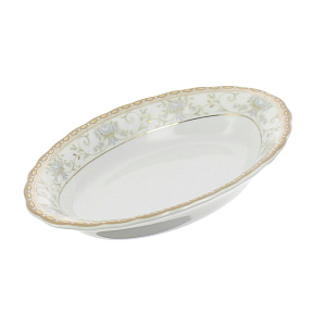 Овальное блюдо Голубой узор Porcelaine Czech Gold Hand s.r.o., 15 см 000000000001136158