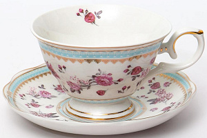 Набор чайный 8 предметов (чашка 230мл-6шт/блюдце-6шт) BALSFORD Клер подарочная упаковка фарфор 000000000001200567