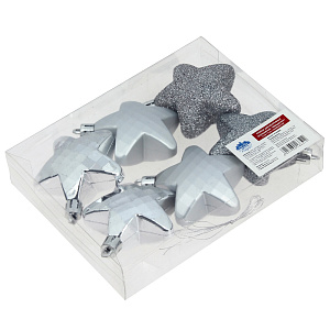 Набор декоративных украшений ЗвездочкаПосуда Центр, 6 см, 6 шт. 000000000001161789