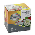 Столовый набор Цветы Estetica, 18 предметов 000000000001170359