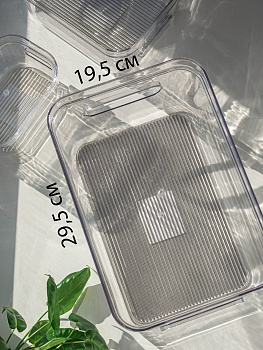 Ящик для хранения 29,5х19,5х12см универсальный с крышкой ПЭТ 000000000001210798