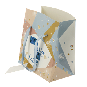 Пакет бумажный Be happy для сувенирной продукции 15х9х11см 79672 000000000001185775