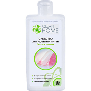 Средство для удаления пятен быстрое решение CLEAN HOME 250мл 490 000000000001201252