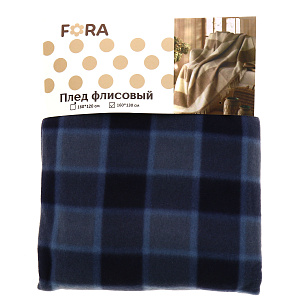 Плед фл160*130,100%ПЭ,140гр.клет.F020003 000000000001173551
