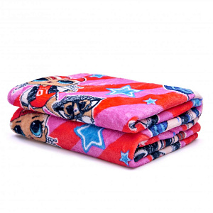 Плед 130*170 Павлинка Аэро Софт Куклы LOL полоса разноцветная100%пэ,пл190г 000000000001192877