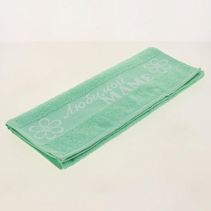 Полотенце махр. 50х80 Маме Фисташка 100%хл,пл380г 000000000001183629