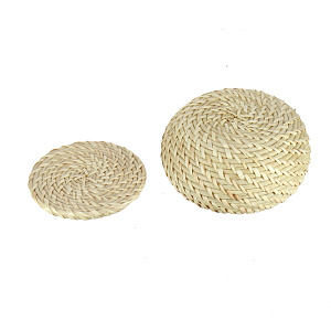 Круглая шкатулка с крышкой, 14?7 см, ротанг 000000000001126340