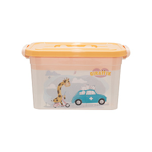 Контейнер для детской аптечки 6,5л ПОЛИМЕРБЫТ Giraffix с вкладышем пластик 000000000001213080
