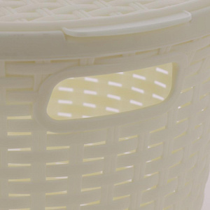 Корзина 15л артлайн круглая с крышкой пластик 4349600 000000000001092647