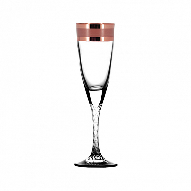 Набор бокалов для шампанского 6шт 150мл ПРОМСИЗ Ампир Рубин стекло 000000000001200658