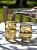 Стакан 400мл 9x10,5см DE'NASTIA Water бочонок желтый стекло 000000000001218932