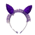 Маскарадный ободок Фиолетовый (полиэстер, ПВХ) / 19х1х19см арт.78180 000000000001179764