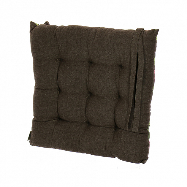 Подушка на стул Вилла Arloni, шоколад, 40?40 см, хлопок 000000000001126531