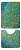 Комплект ковриков Shangri la 2шт (70х50,50х50) Цифровая фото-печать Микрополиэстер "KECE" DR-61003 000000000001199947