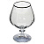 Набор бокалов для бренди 6шт 400мл BOHEMIA CRISTAL Анжела с оптикой отводка платиной стекло 000000000001089406