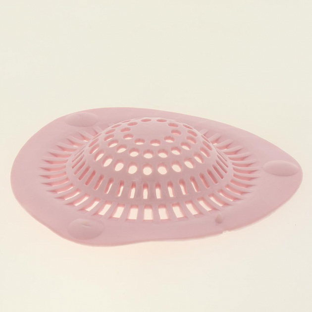 Ловушка для волос в ванную SUN PLASTIK треугольная ПВХ 000000000001189215