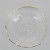 Салатник 13см 350мл LUCKY маленький прозрачный с золотой каймой стекло 000000000001208535