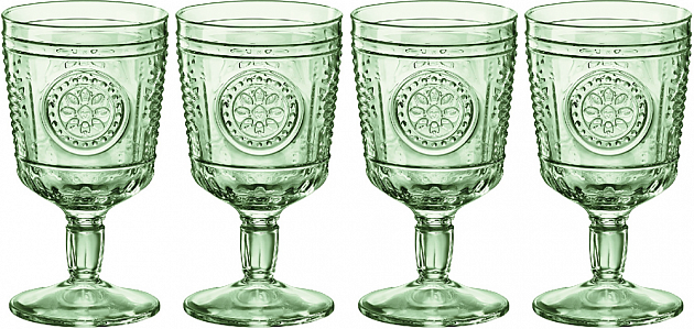 ROMANTIC Набор бокалов 4шт 320мл зеленый BORMIOLI ROCCO стекло 000000000001206452