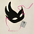 Карнавальная маска Жарптица розовая из пластика (ПВХ), украшена глиттером, с атласной лентой для крепления на голове / 16х20х7см арт 000000000001163345