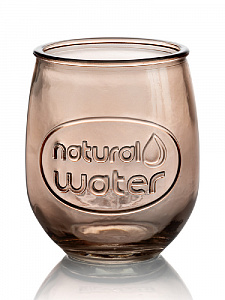 Стакан 400мл 9x10,5см DE'NASTIA Water бочонок розовый стекло 000000000001218933