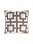Наволочка декоративная 45x45см DE'NASTIA Геометрия квадраты белый/бежевый акрил 000000000001221465
