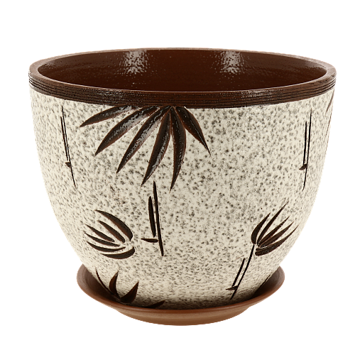 Горшок для цветов декоративный керамический Бамбук текстурный №1 4л ГК 1 000000000001200868