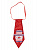 Маскарадное украшение Красный галстук на шею из нетканого материала (полиэфирные волокна) 20x8,5x1см 82305 000000000001201841