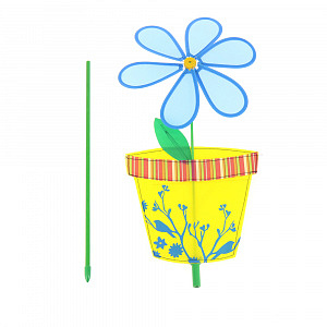 Декоративная вертушка Цветок в горшочке Village people, 28?56(98) см, нейлон, пластик 000000000001144874