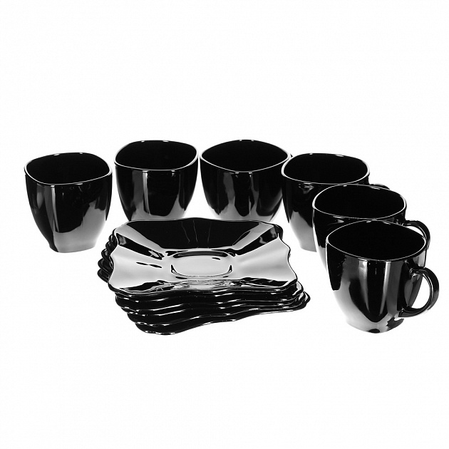 Чайный набор Authentic Noir Luminarc, 220мл, 12 предметов 000000000001004003