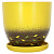 Цветочный горшок Листок, 4.7л, керамика 000000000001015378